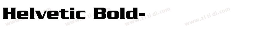 Helvetic Bold字体转换